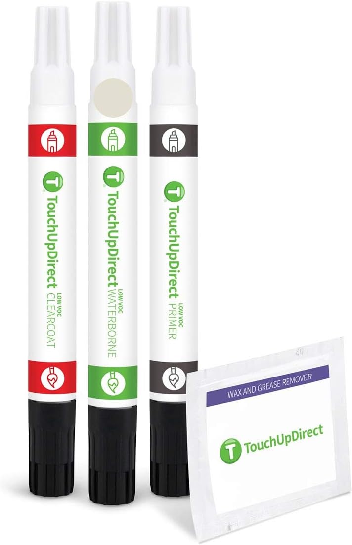 TouchUpDirect 1E7 Silver/Silver Streak Metallic for Toyota Exact Match Touch Up Paint Combo - Preferred Package