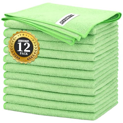 Sage Green Microfiber Cleaning Cloth (12 Count)