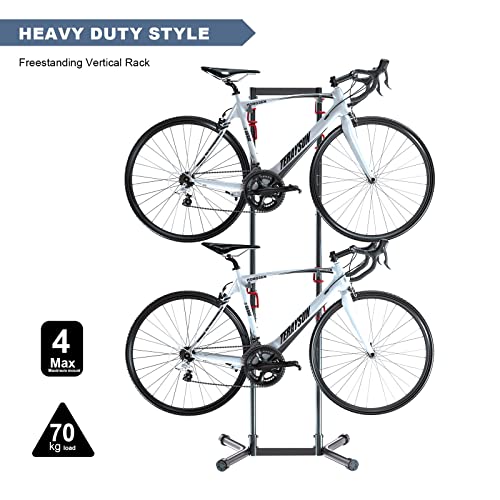 4 Bike Horizontal Storage Rack
