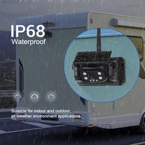 WiFi Magnetic Solar Wireless Backup Camera for Trucks