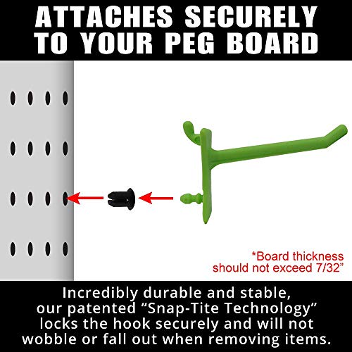 PegPro® 2" Hooks Kit for Standard “Wood Fiber” pegboard (24 Count)