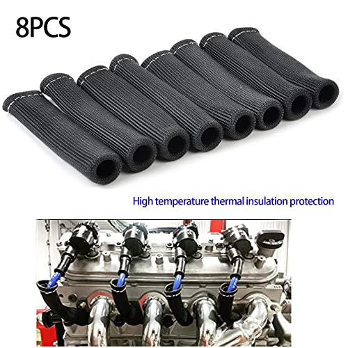 Spark Plug Wire Boots Thermal Protection Insulator Sleeve (8 Count)