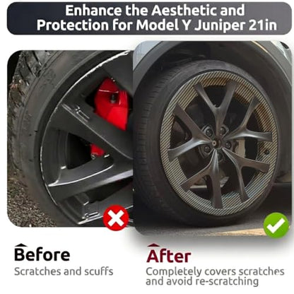 Rim Protector for Tesla 2025 2026 Model Y Juniper Performance 21inch Arachnid 2.0 Wheels Cover All (4 Count)