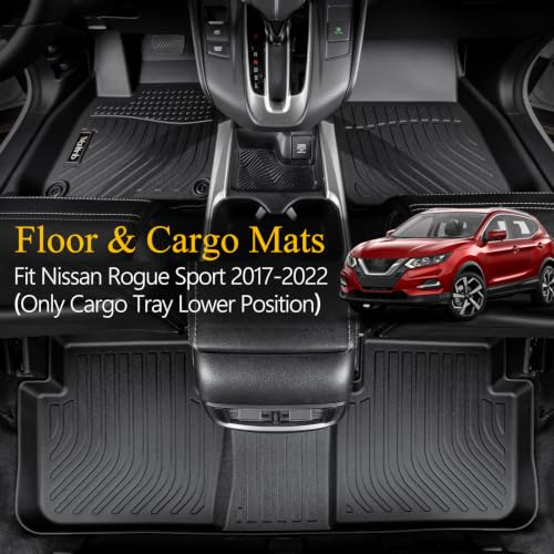 Floor Mats & Cargo Mats Set Fit Nissan Rogue Sport 2017