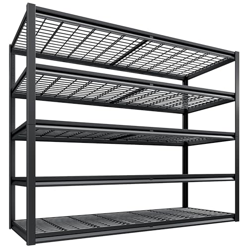 5 Tier 26" D Storage Shelves for Garage Basement Warehouse