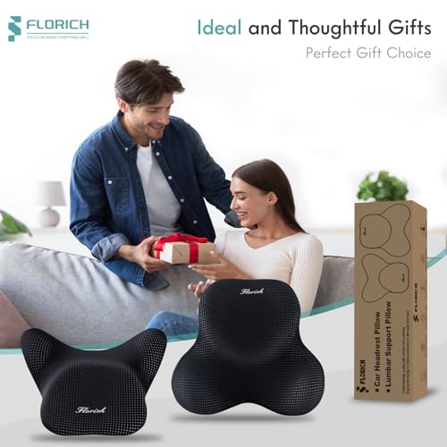 Lumbar Support Pillow and Neck Headrest Pillow for Office Chair Car