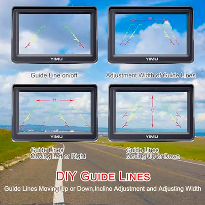 Backup Camera System with License Plate Backup Reverse Camera