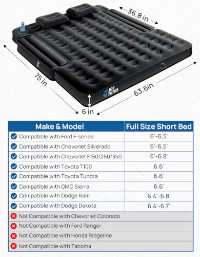 Truck Bed Air Mattress for 6.4