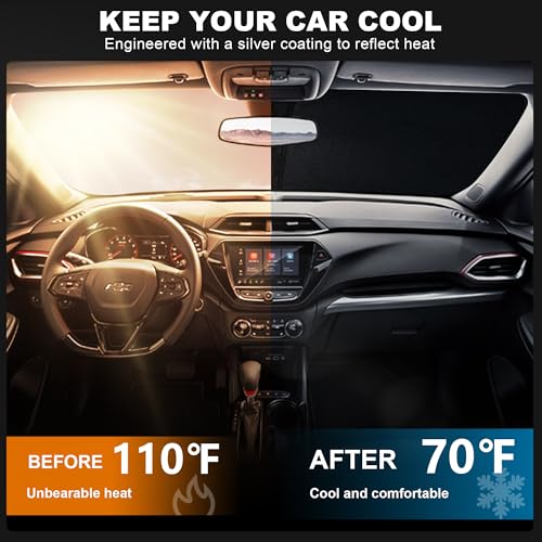 Foldable Front Windshield Sunshade fit for Chevrolet Trailblazer 2021