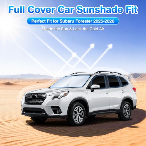 Windshield Sun Shade for Subaru Forester 2025 (8 Count)