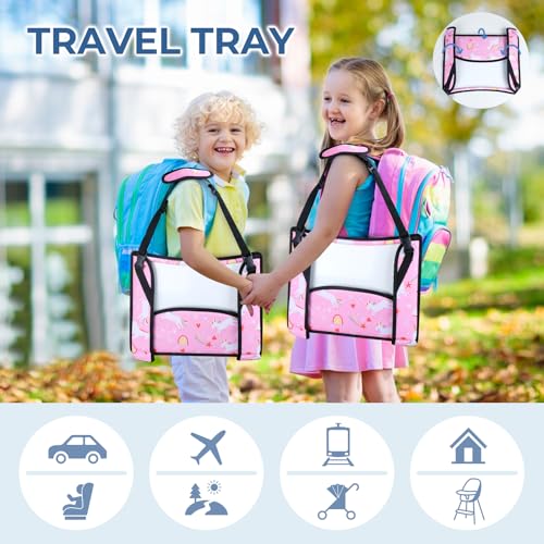 Kids Travel Tray for Car Seat & Airplane (2 Count)