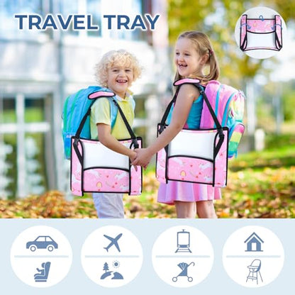 Kids Travel Tray for Car Seat & Airplane (2 Count)
