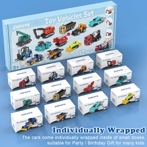 12PCS Metal Mini Cars Toy for Kids