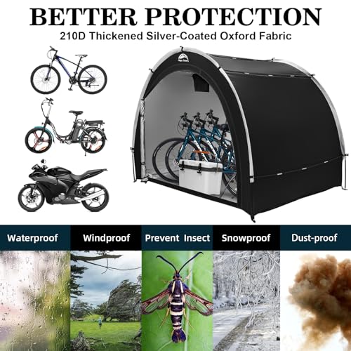 Outdoor Waterproof Bike Storage Tent Shed for 2