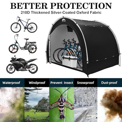 Outdoor Waterproof Bike Storage Tent Shed for 2