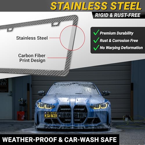 Premium Slim License Plate Frames
