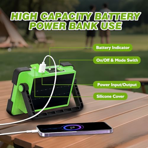 120W Solar Rechargeable 144 LED Work Light