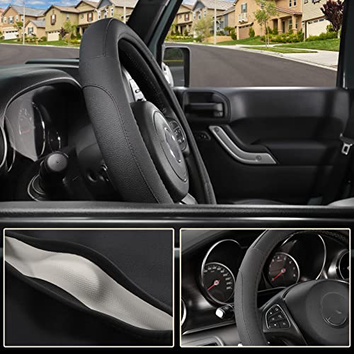 Car Steering Wheel Cover for F150 Tundra Range Rover 15.5"