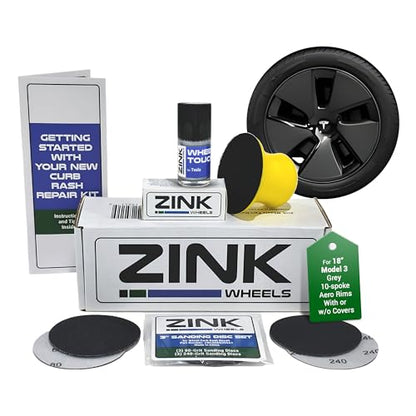 Premium Tesla Wheel Curb Rash Repair Kit for Model 3 18