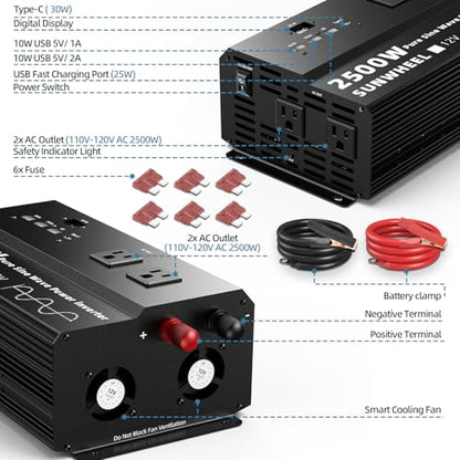 2500W Pure Sine Wave Inverter