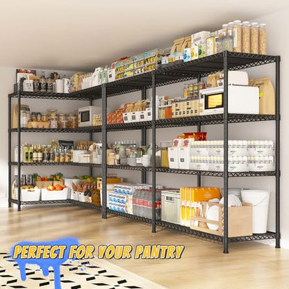 72.8" W Storage Shelves Load 1500LBS (4 Count)