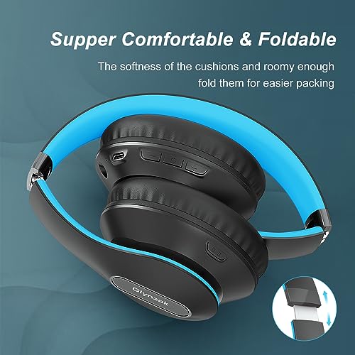 Wireless Bluetooth Headphones Over Ear V6.0 HiFi Stereo with Mic
