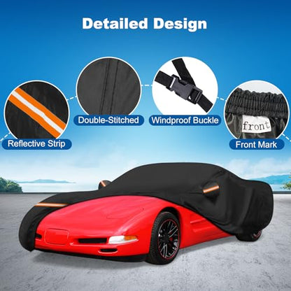 QUNSUNUS Car Cover for Corvette C4 C5 C6 C7 1984