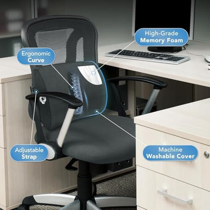 Lumbar Support Pillow for Office Chair and Car Seat