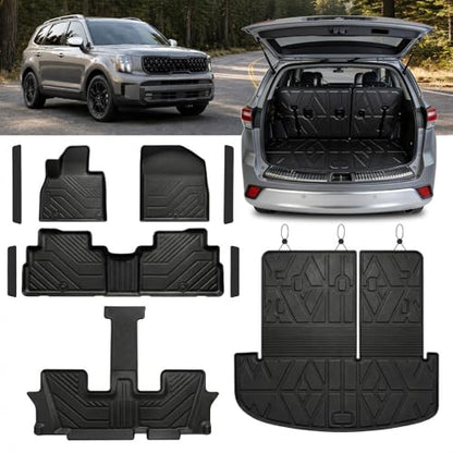 TPE Floor Mats Set for Kia Telluride 2025 2024 2023 2022 2021 2020