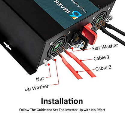 Reliable 3000w Pure Sine Wave Solar Power Inverter 24v 110