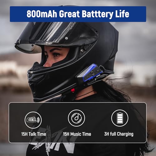 B4FM Motorcycle Bluetooth Headset (2 Count)