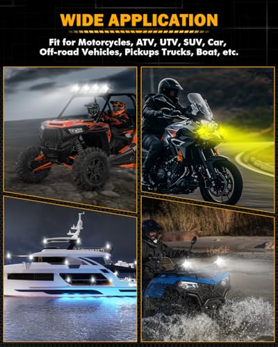 MT8 Series Motorcycle Fog Lights Auxiliary Lights Driving Lights