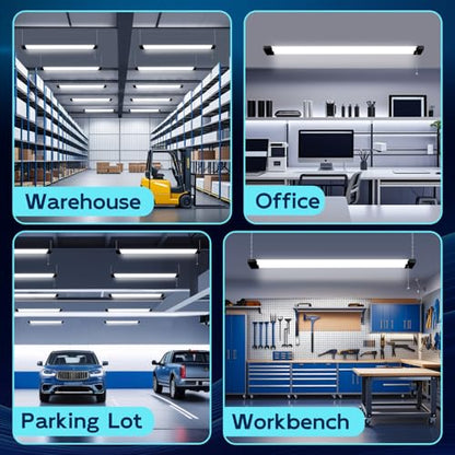 4FT Linkable LED Shop Light for Garage (4 Count)