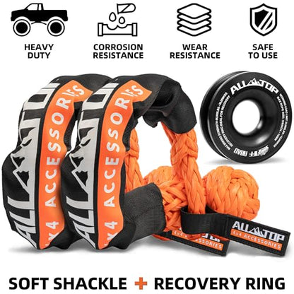Synthetic Soft Shackle & Recovery Ring Kit (2 Count)