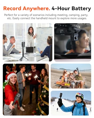 E360 ACE All Channel Dash Cam 585° Fisheye Selfie Stick Tripod