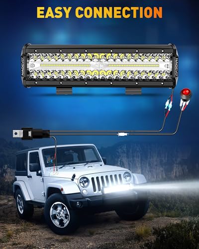12 Inch LED Light Bar with Wiring Harness