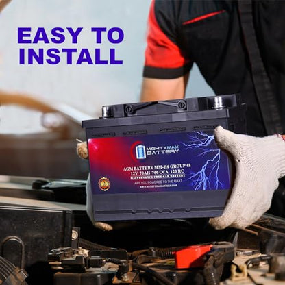 MM H6 Start and Stop Car BCI Group Size 48 12V 70 AH