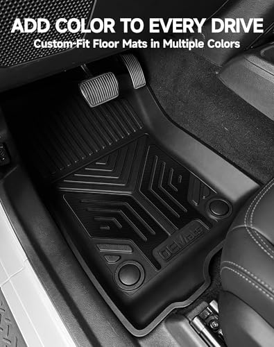 Premium Color TPE Floor Mats for Jeep Wrangler JL 2018