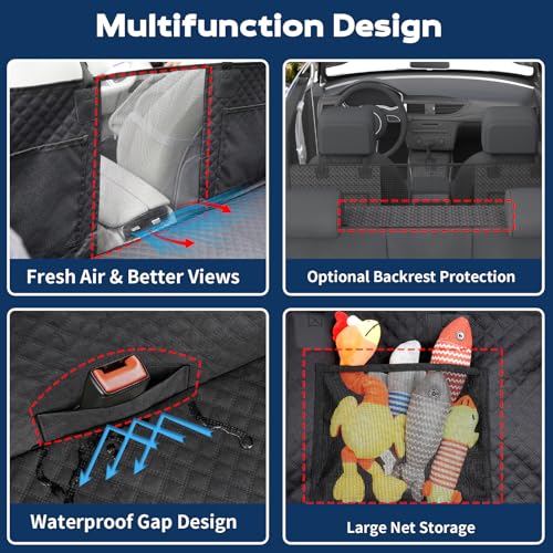 Tough Dog Car Seat Cover for Back Seat with Seatback Top Protection