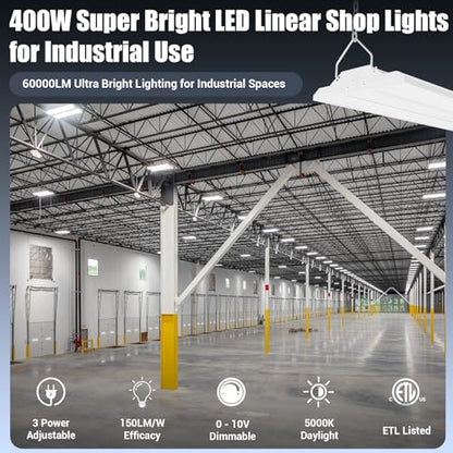 400W LED Linear Shop Lights