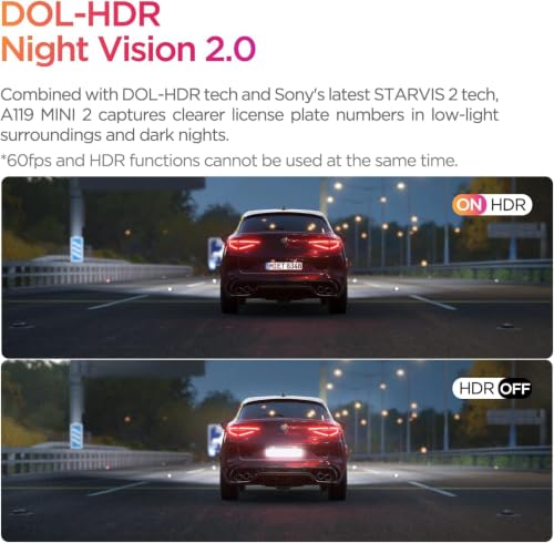 Dash Cam Front A119 Mini 2
