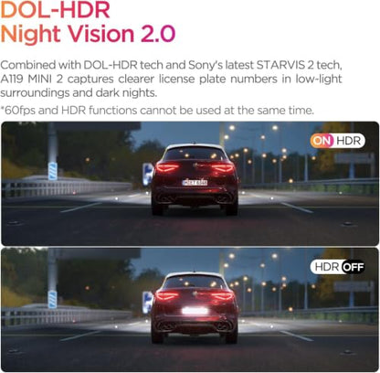 Dash Cam Front A119 Mini 2