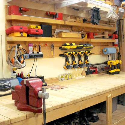 Wall Mounted Drill Rack & Tool Shelf