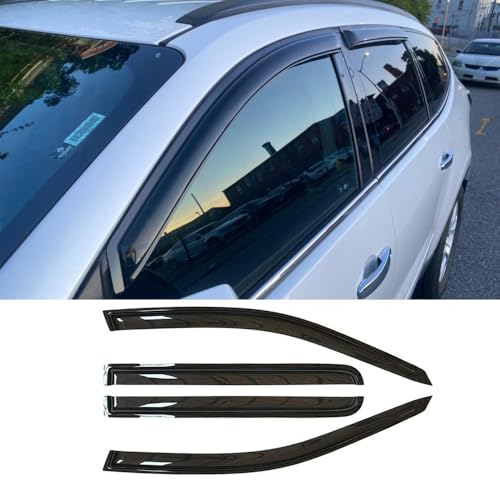 4PCS Tape On Side Window Wind Deflectors for 2018 (4 Count)