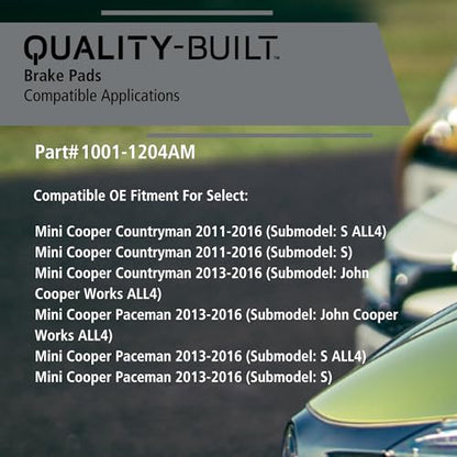 Front Semi Metallic Brake Pads