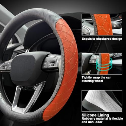 Nappa Leather Steering Wheel Cover