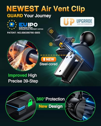 Pro Version] Universal Car Phone Mount [Super Suction Cup] Dashboard Phone Holder