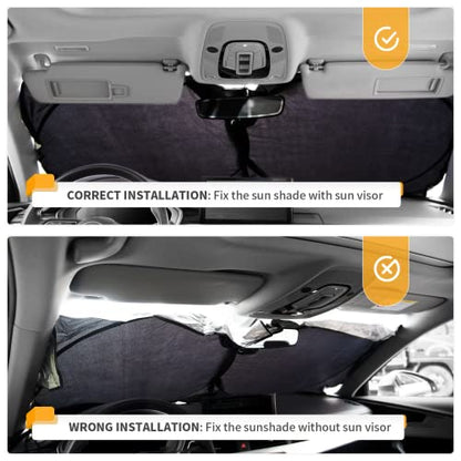 for Kona 2025 Windshield Sun Shades Sunshade Window for Hyundai Kona 2017