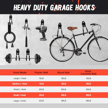 15pcs Garage Storage Wall Hooks