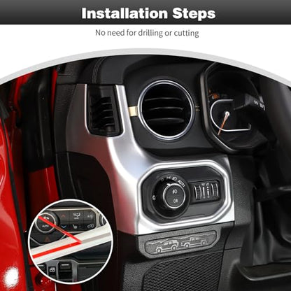 for JL Center Console Headlight Air Conditioning Control Panel & Co